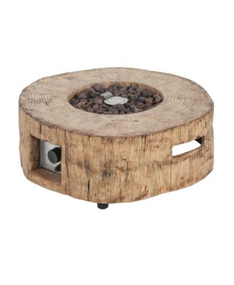  Patio Propane Fire Pit, 30,000 BTU, Wood Pattern