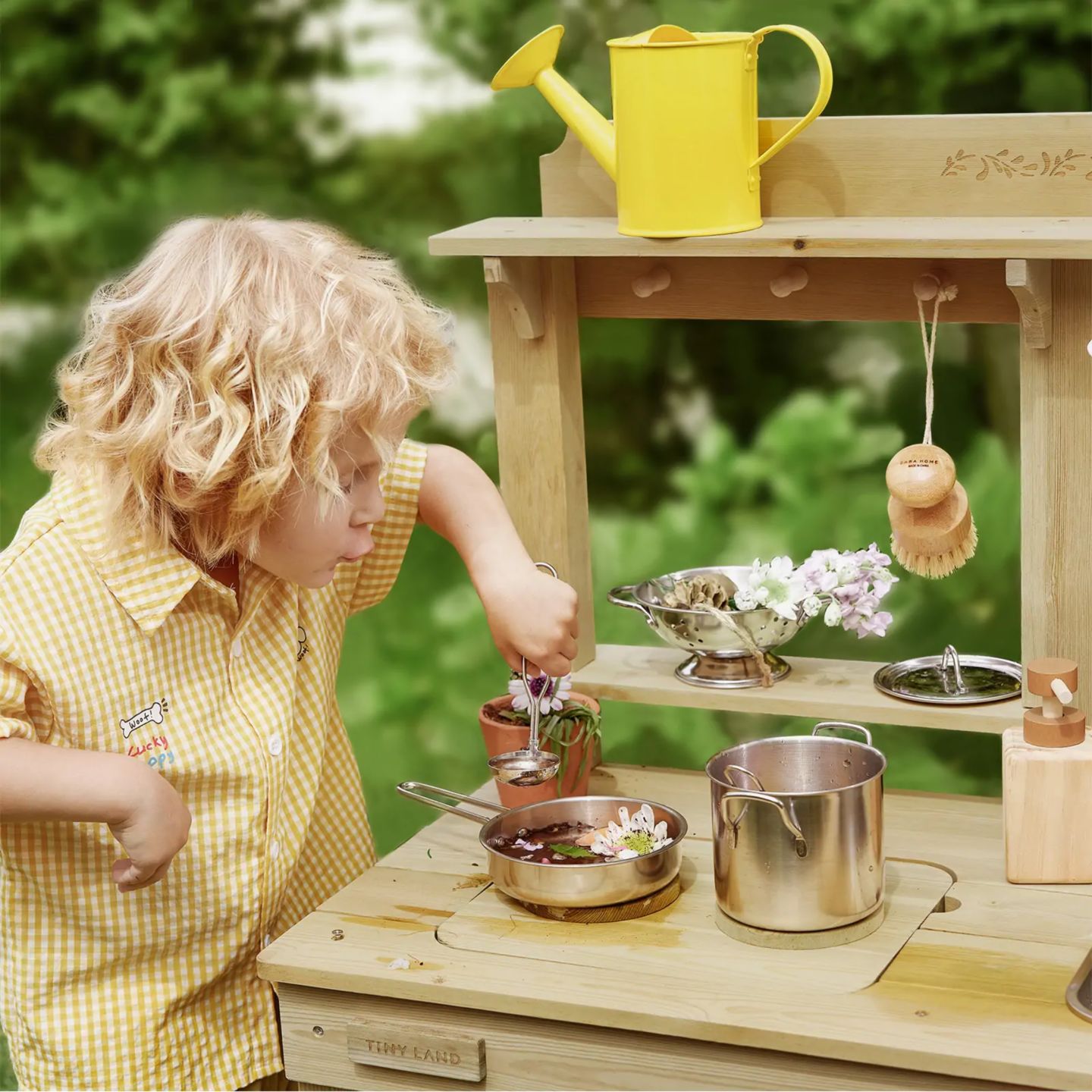 Детская игрушка Tiny Land Mud Kitchen - DuoPlay Outdoor Play Kitchen for Kids — фото 8