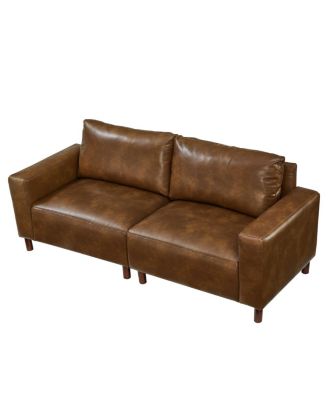 78.5" Big Loveseat for Living Room, Apartment, Faux Leather PU Couch
