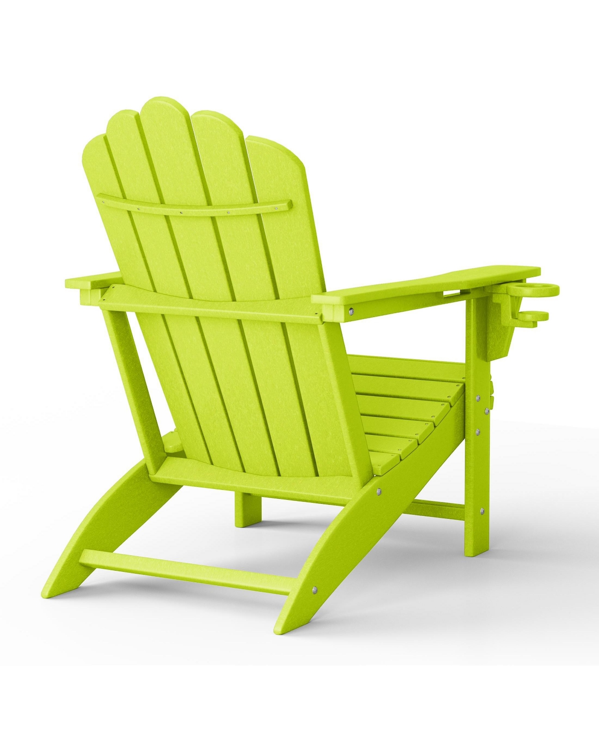 WestinTrends Outdoor Patio Hdpe Adirondack Chair With Cup Holder