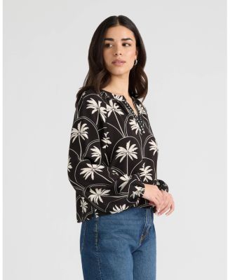 Women's Raglan V-Neck Blouse