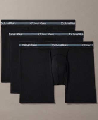 Men's Stitch-Free Waistband Long Boxer Briefs, 3-Pack