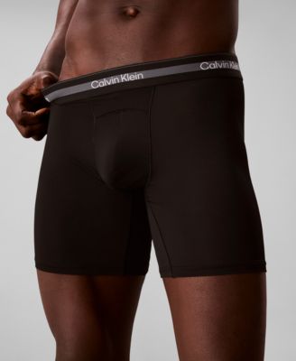 Men's Stitch-Free Waistband Long Boxer Briefs, 3-Pack