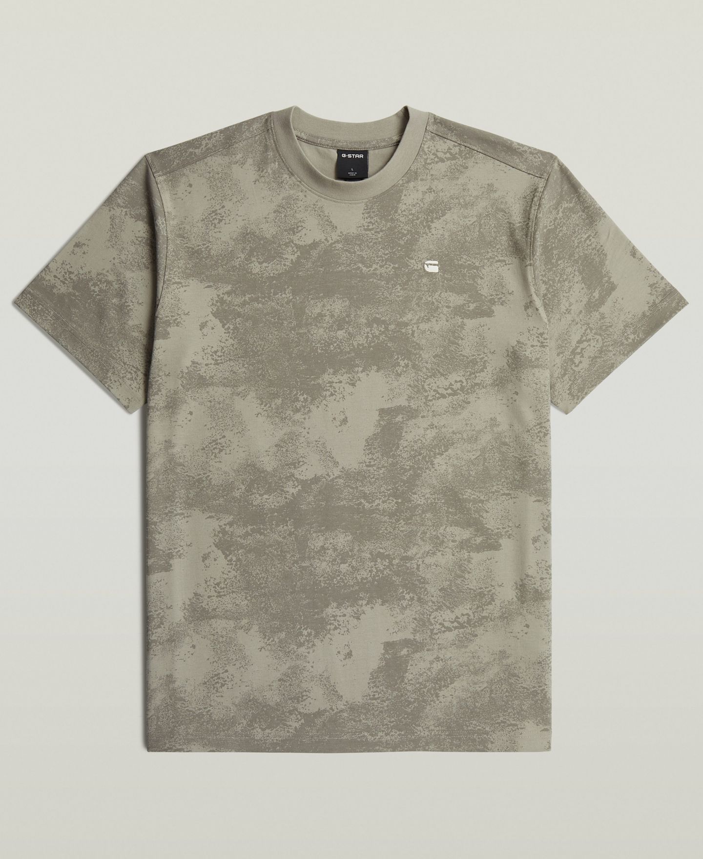 Мужская футболка G-Star Raw All-Over Print Short-Sleeve, цвет: Elephant Skin Archival Texture — фото 6