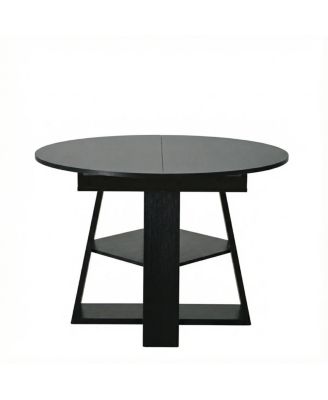 Extendable Round Dining Table for 4-8