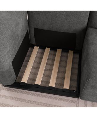 Chenille Modular Sofa with Iron Frame (68.5" L)