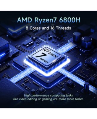 17.3" IPS FHD-Gaming-Laptop, 8 Cores AMD Ryzen 7 6800H 16GB DDR5 RAM 2TB SSD 4.7GHz Fingerprint 100W
