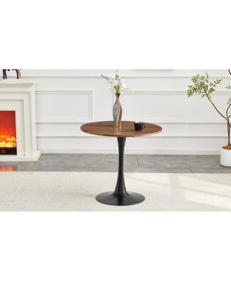 Round Dining Table, 31.5" Faux Tulip Bistro Table for Kitchen & Small Spaces