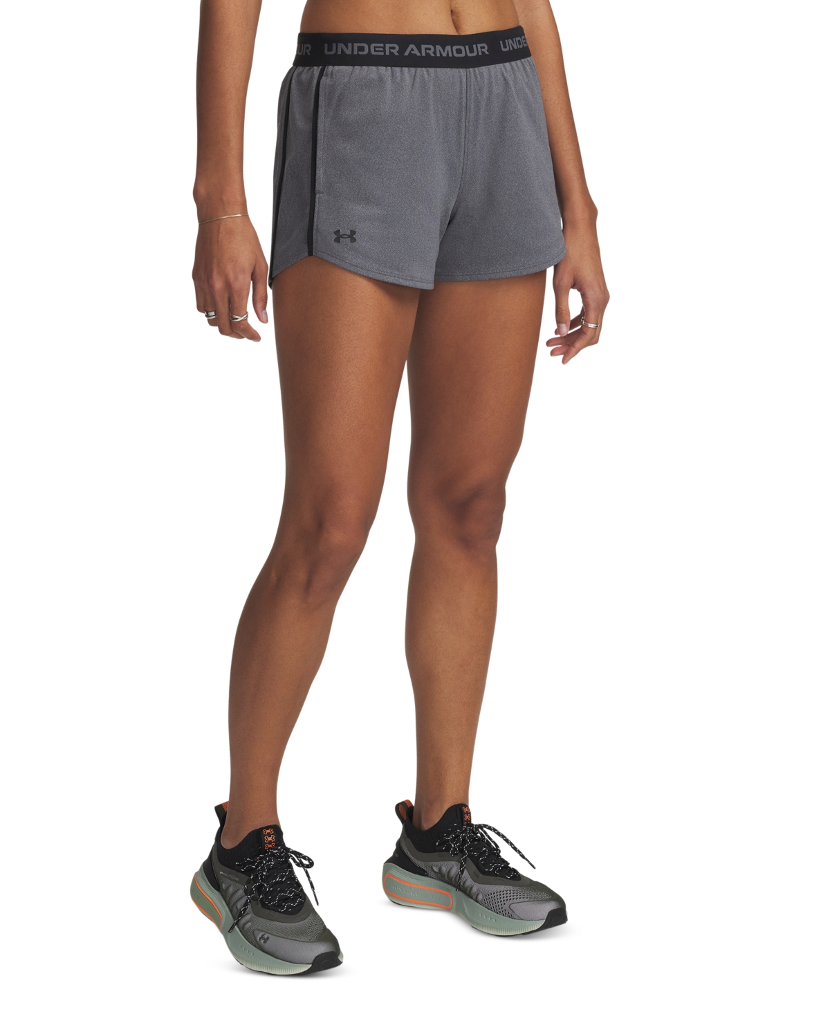 Under Armour Women's Ua Tech Play Up Training Shorts - Castlerock / Black