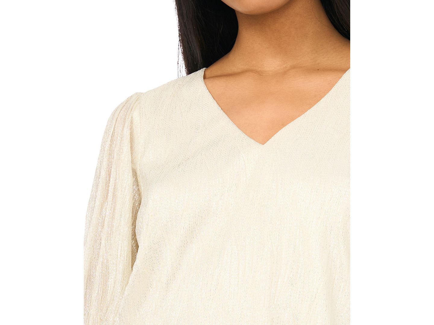 Женская блузка MSK V-Neck Knit, цвет: Мягкий золотой — фото 4
