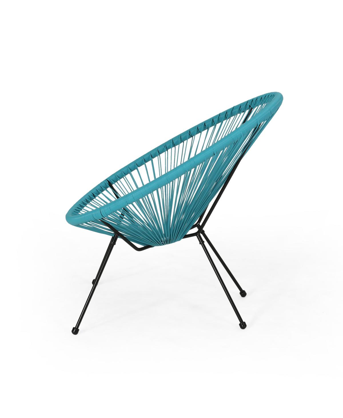 Streamdale Outdoor Faux Rattan Woven Steel Frame Chair