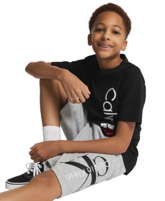 Boys' 8-20 CK Graphic Knit Pull-On Shorts