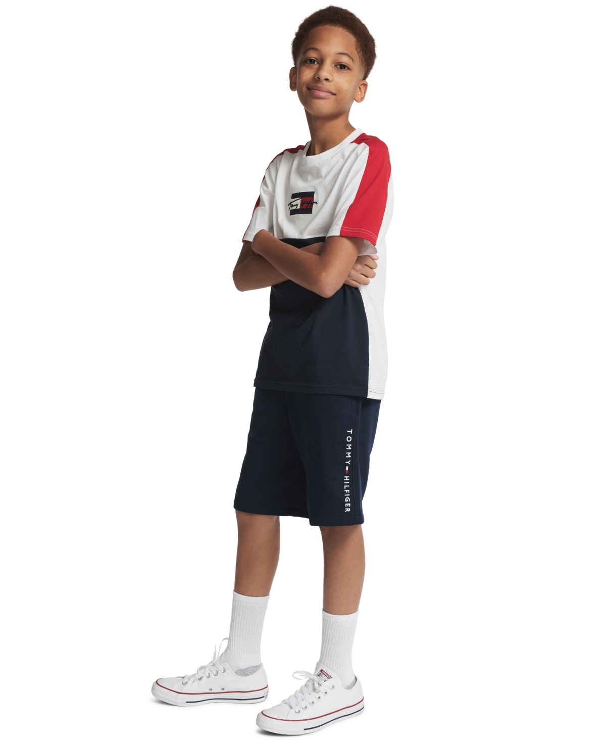 Tommy Hilfiger Boys' 8-20 Knit Pull-On Shorts