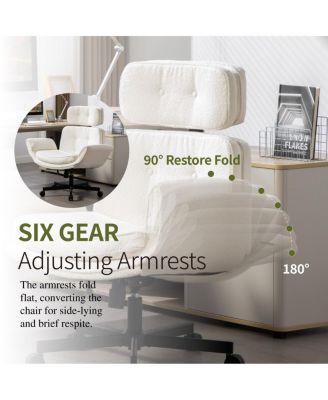 Criss Cross Chair with Adjustable Armrests, Wheels & Headrest