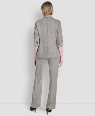 Petite Notch Collar One Button Jacket