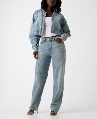Women's Relaxed Barrel High-Rise-Jeans