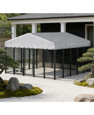 Large Outdoor Dog Kennel, Spacious Pet Shelter