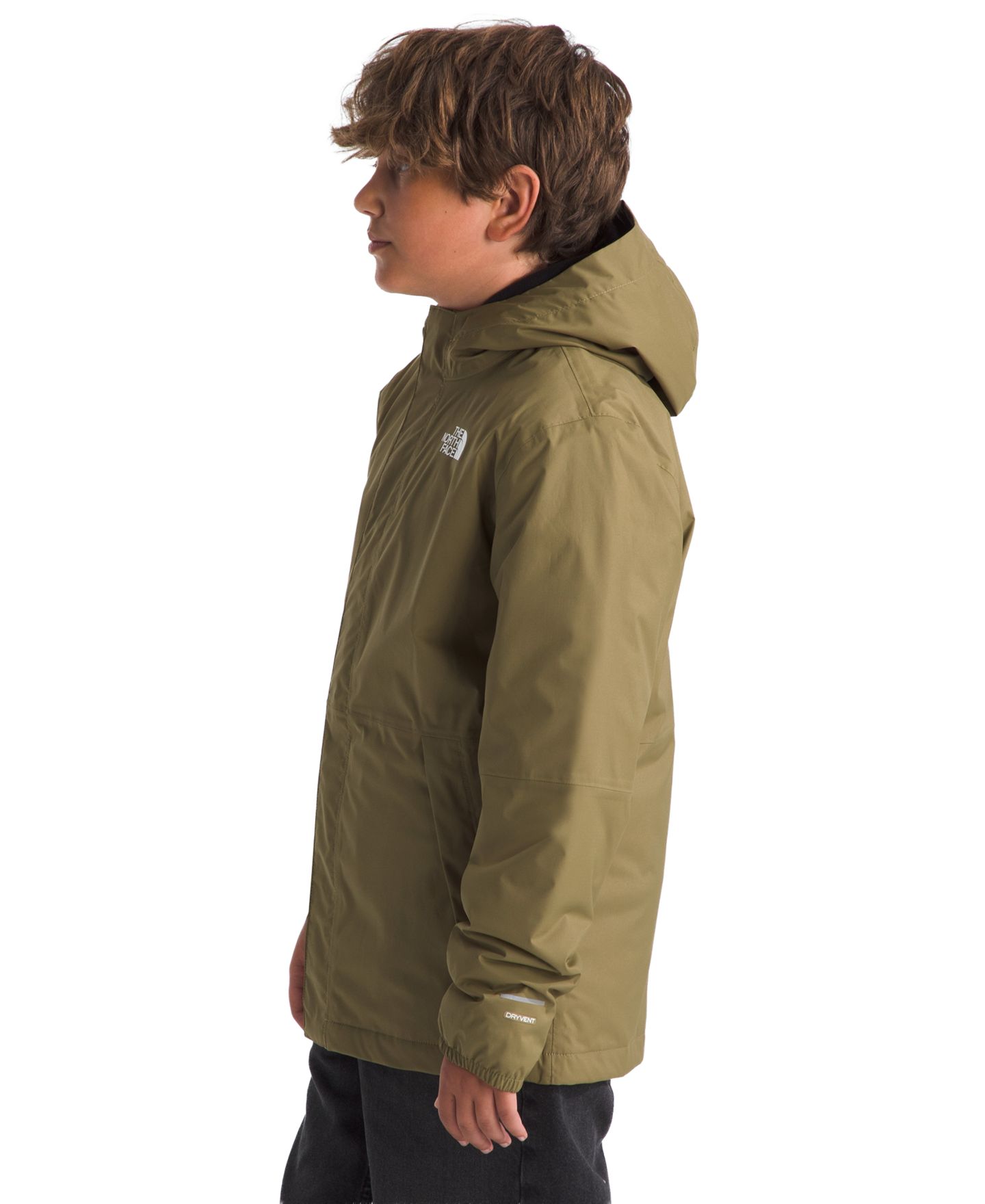 Детская утеплённая куртка-дождевик The North Face Antora с капюшоном, 6-20, цвет: Кедровый — фото 5