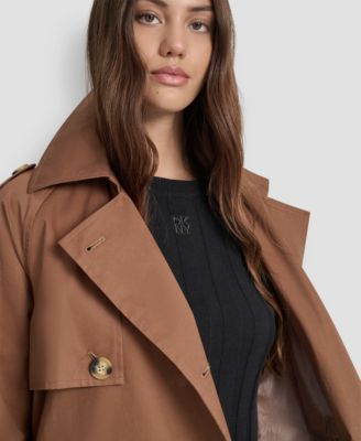 Women's Cotton Double-Breasted Trench Coat
