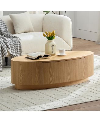 Streamdale Modern Luxury Oval Coffee Table, Elegant Living Room Accent Piece