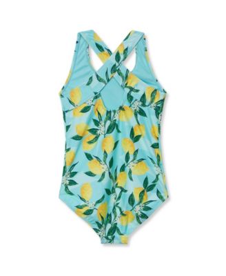 Girls Chlorine Resistant One Piece Swimsuit