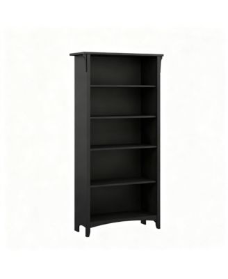 Tall Bookshelf with Adjustable Shelves for Home Office or Living Room