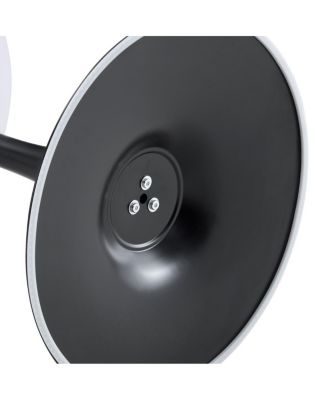 Round Dining Table, 23.6" Tulip Table with Thickened Tabletop & Metal Pedestal