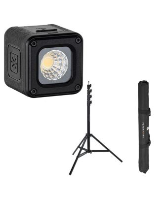 RM01 3W Daylight Mini LED Video Light, Bundle with Pro 9.5' Air-Cushioned Light Stand
