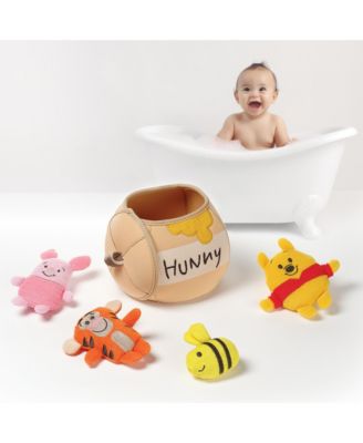 Baby Disney Winnie the Pooh Honey Pot Terry/Neoprene Bath Toy Set