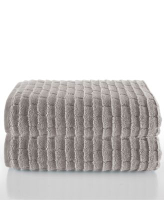 Subway Tile Textured Cotton 2-Pc. Bath Sheet Set