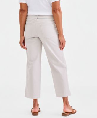 Women's High Rise Pull-On Cropped Jeans