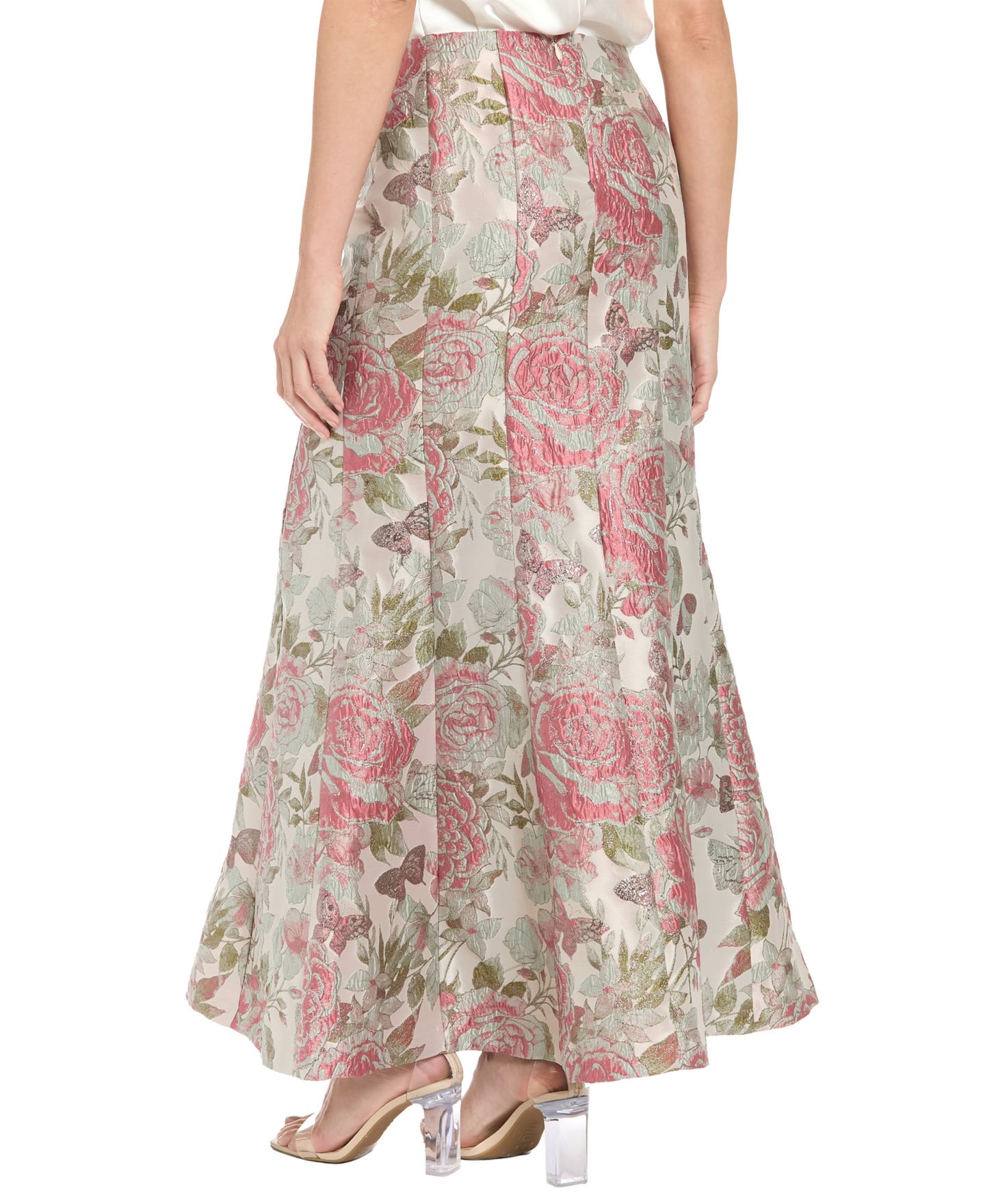 Женская юбка Muse Seamed Ballroom Maxi, цвет: Розовый / Шалфейный — фото 5