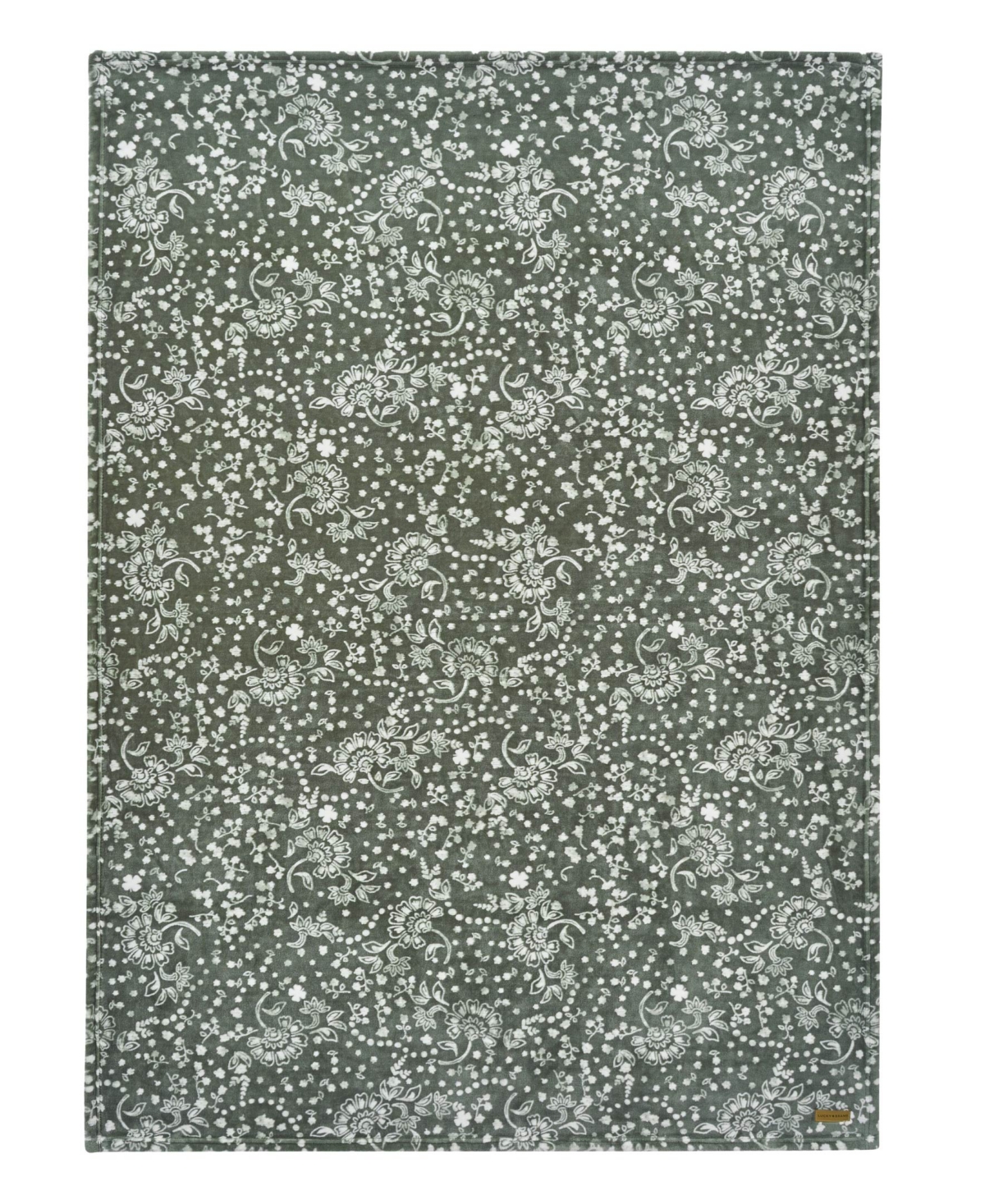 Lucky Brand Clovers Plush Throw, 50" x 70"