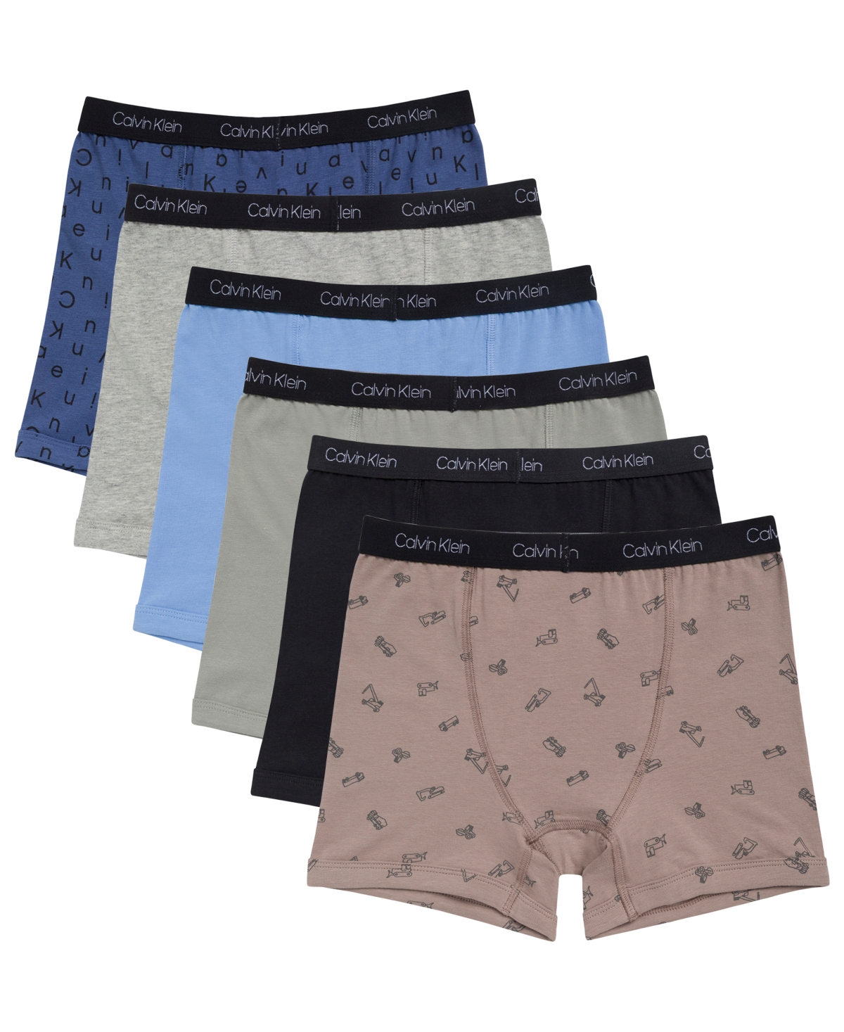 Calvin Klein Boys 6 Pack Boxer Brief