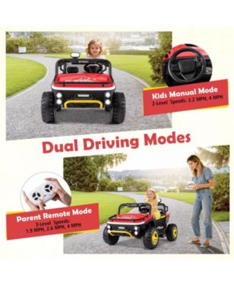 24V Ride on Toy for Kids 2 Seater Ride on Truck Car with Horn Music Story