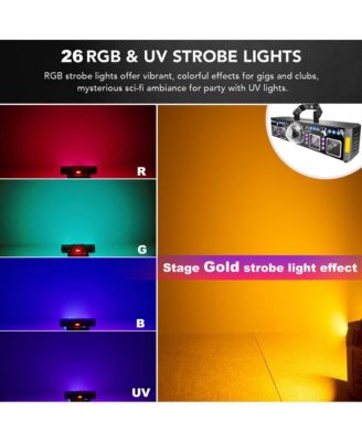 5-in-1 Magic Ball Party Light - Laser Projector with 96 Patterns, UV, Strobe & RGB Wash