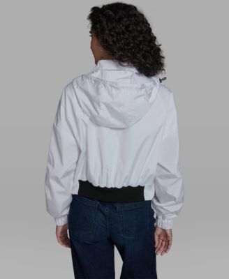 Women's Cropped Anorak Jacket with Hood