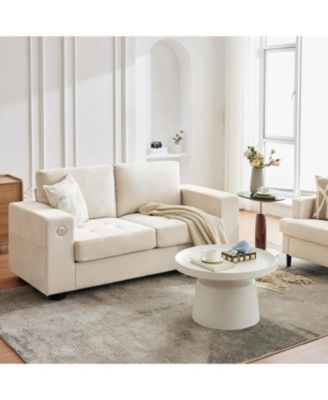 Oversized Cloud Couch, Mid Century Chenille Sofa, No Assembly Required & Deep Seat