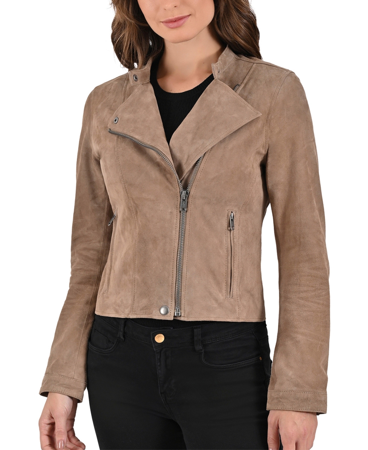 Frye Women's Biker Goat Suede Jacket