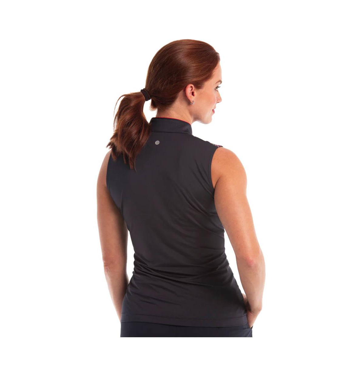 Ep Ny Women's York Bias Geo Dot Print Sleeveless Golf Polo