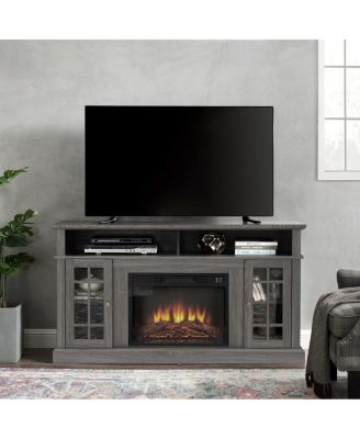 Streamdale Classic TV Media Stand with 23" Fireplace Insert