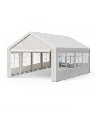  Carport Canopy Gazebo Removable Sidewalls & Ground Tubes