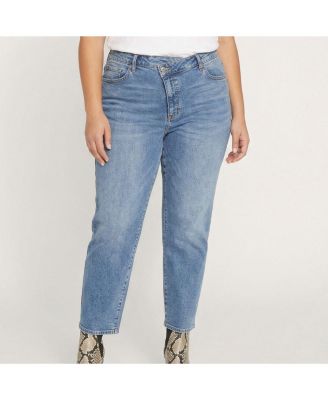 Plus Size Katie High Rise Crossover Jeans