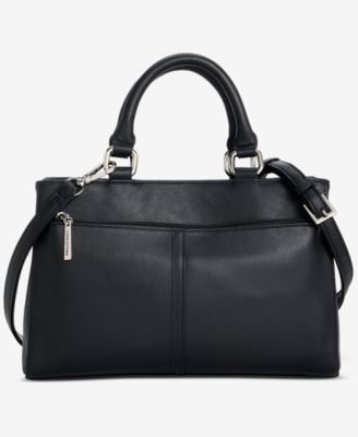 Nappa Leather Front Zip Crossbody