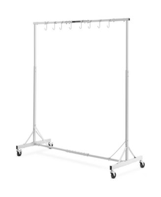 Painting Rack, Adjustable Height Automotive Paint Stand, Painting Drying Rack with 8 Hooks, 4 Wheels, 66 lbs Capacity for Repair Shops