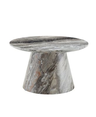 textured MDF circular coffee table