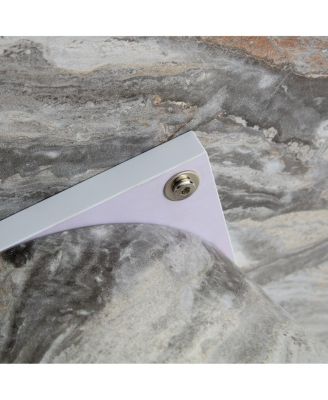 textured MDF circular coffee table