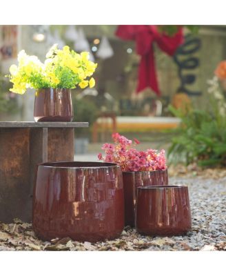 Handmade Ceramic Flower Pot Set