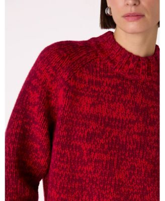 Women's Chunky Wool Fleck Knit Sweater