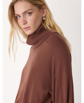 Women's Wool Cowl Neck Knit Sweater